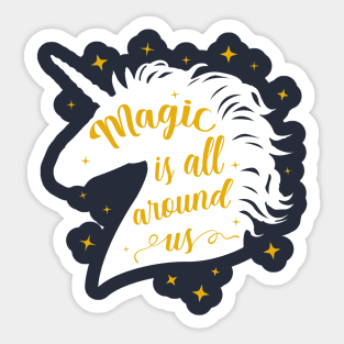 Stylish Unicorn Sticker